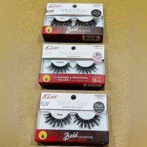 Kiss Bold Collection Mink Effect Lashes - Black